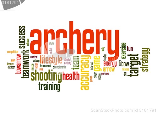 Image of Archery word cloud