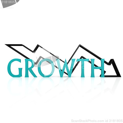 Image of Growth down arrow