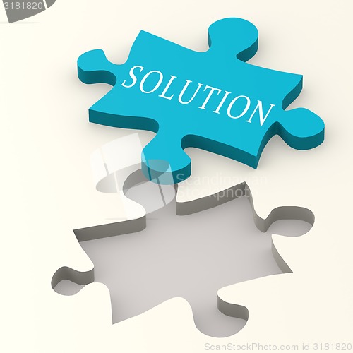Image of Solution blue puzzle