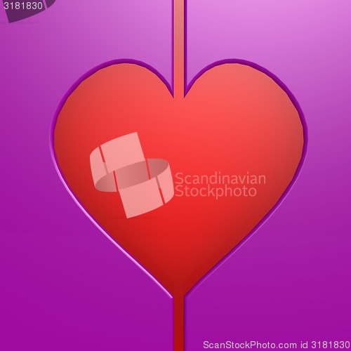 Image of Red purple heart