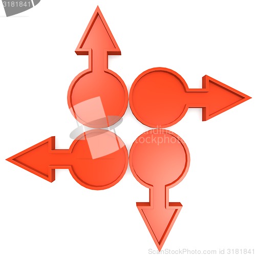Image of Red circle arrows