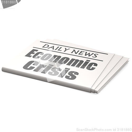 Image of Newspaper economic crisis