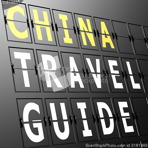 Image of Airport display China travel guide