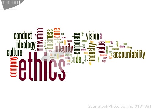 Image of Ethics word cloud