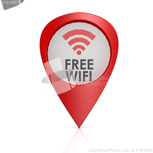 Image of Free wifi red pointer