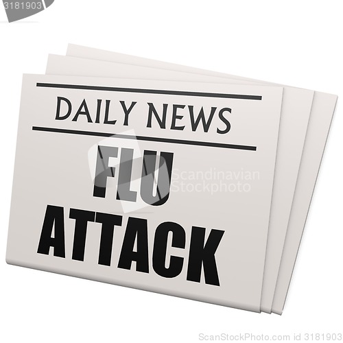 Image of Newspaper flu attack