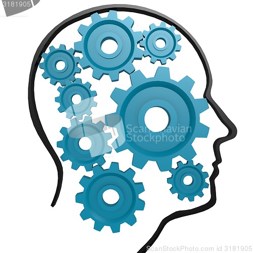 Image of Human head gear blue
