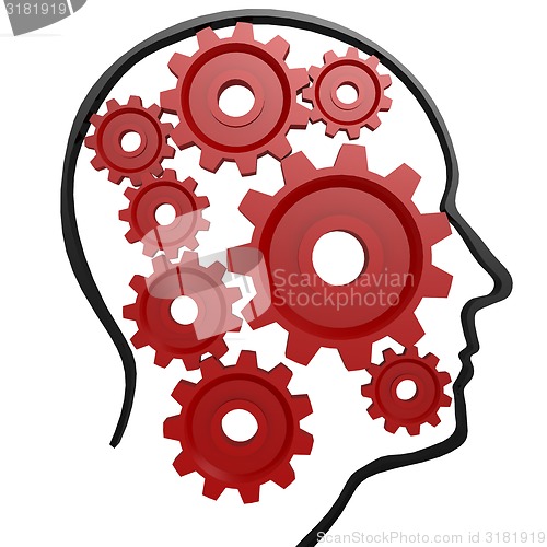 Image of Human head gear red