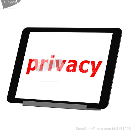 Image of Tablet privacy