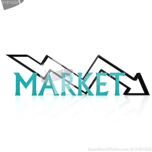 Image of Market down arrow