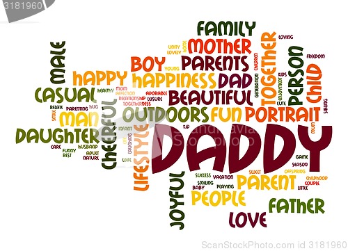 Image of Daddy word cloud