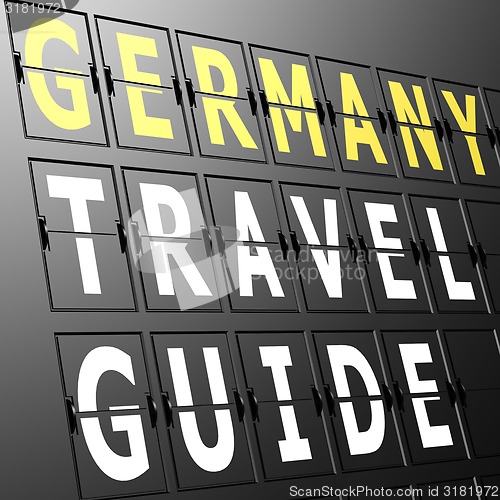 Image of Airport display Germany travel guide