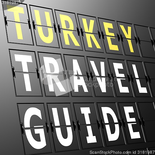 Image of Airport display Turkey travel guide