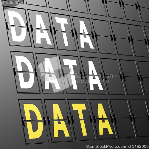 Image of Airport display data