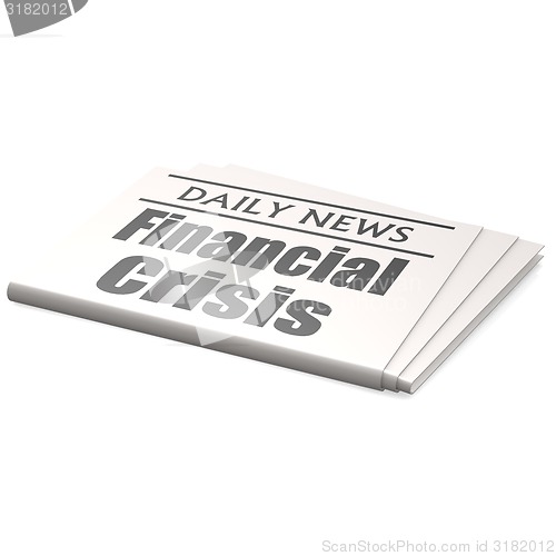 Image of Newspaper financial crisis