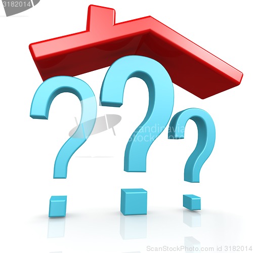 Image of Question mark and house