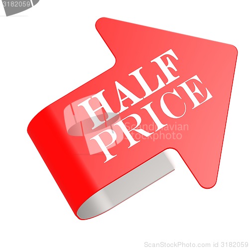 Image of Half price twist label
