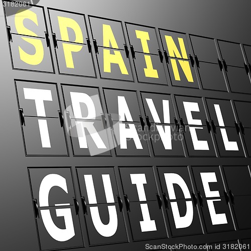 Image of Airport display Spain travel guide