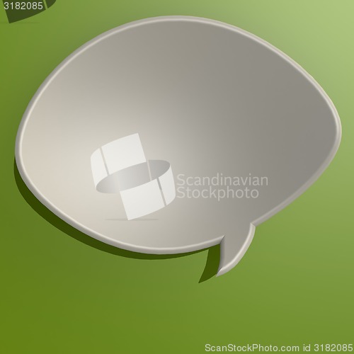 Image of Green talk bubble