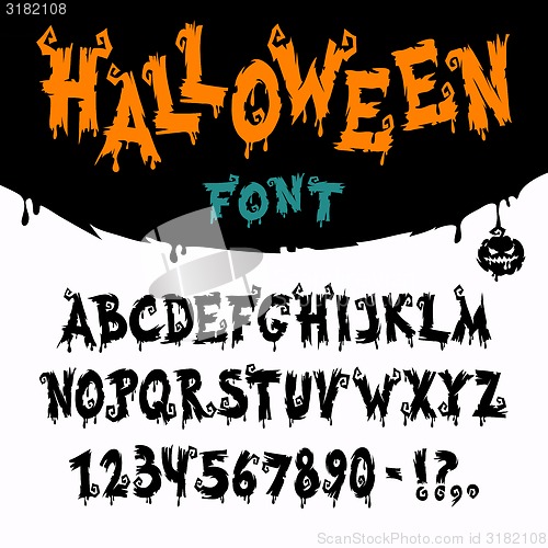 Image of Halloween Vector Font