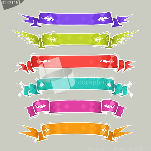 Image of Cartoon Ribbons Set2