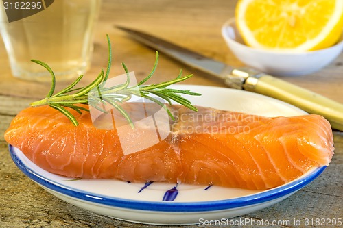 Image of Raw salmon fillet