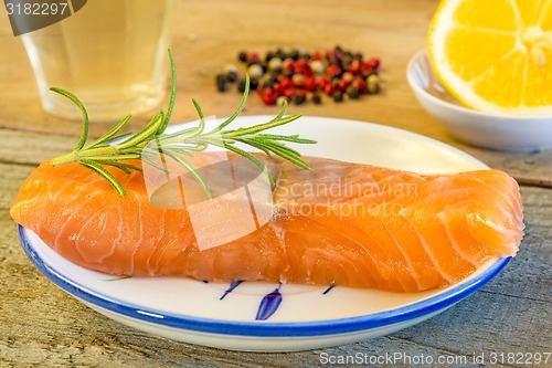 Image of Raw salmon fillet