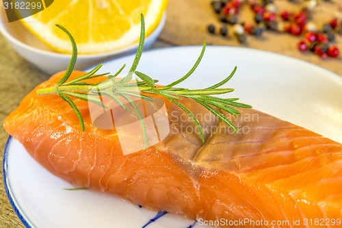 Image of Raw salmon fillet