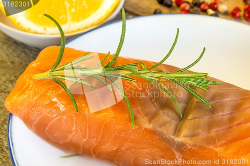 Image of Raw salmon fillet