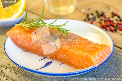 Image of Raw salmon fillet
