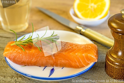 Image of Raw salmon fillet