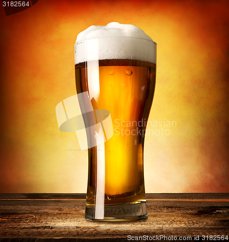 Image of Glass of lager