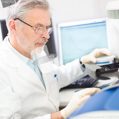 Image of Life scientist researching in the laboratory.