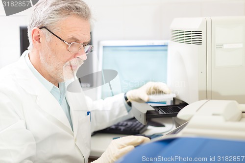 Image of Life scientist researching in the laboratory.