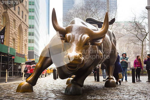 Image of Charging Bull in Lower Manhattan, NY.