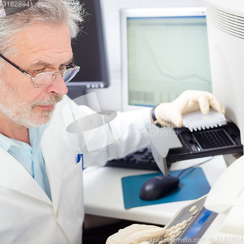 Image of Life scientist researching in the laboratory.