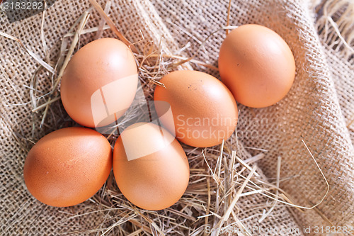 Image of raw eggs