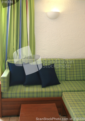 Image of Green sofa
