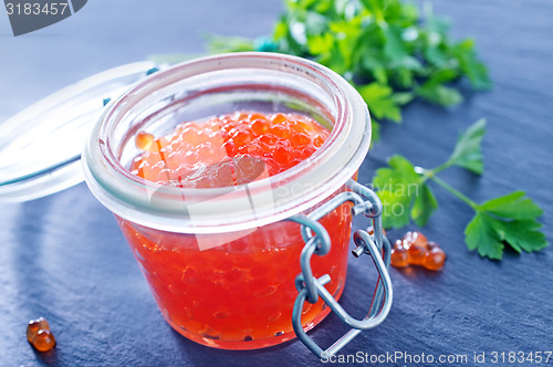 Image of salmon caviar