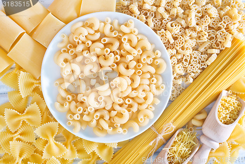 Image of raw pasta