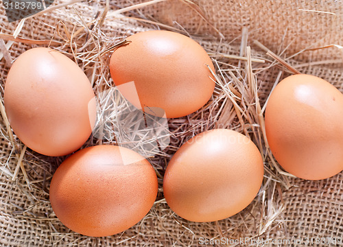 Image of raw eggs