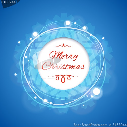 Image of Blue Merry Christmas Banner