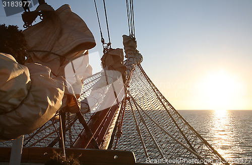 Image of Sailing  to the sunrise