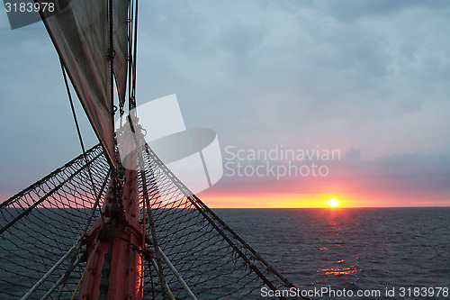 Image of Sailing  to the sunset