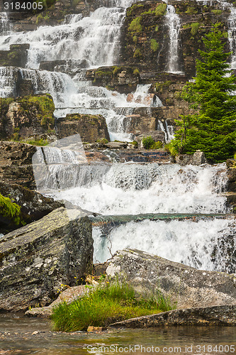 Image of Closeup of waterfall 