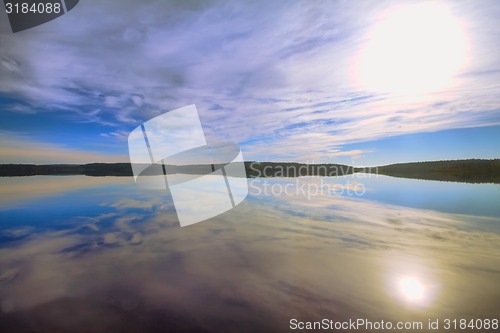 Image of Flight over water