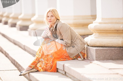 Image of fashion portrait of a beautiful girl