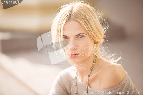 Image of fashion portrait of a beautiful girl