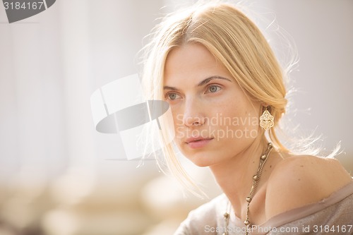 Image of fashion portrait of a beautiful girl