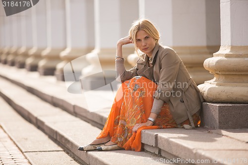 Image of fashion portrait of a beautiful girl